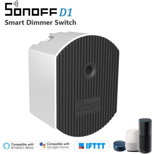 SONOFF D1 DIY Wifi Switch Smart Dimmer Light Switch 433Mhz RF Controlled Switch via eWeLink APP Google Home Alexa