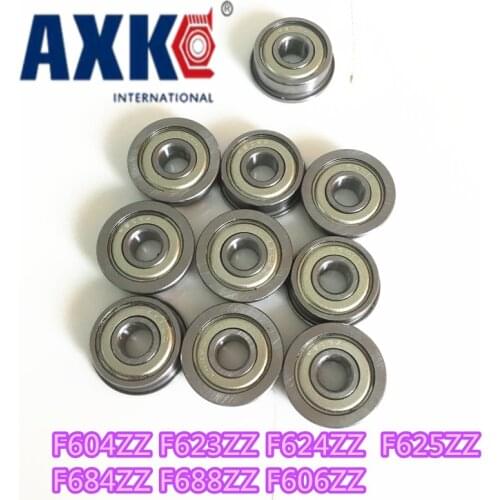 Thrust Bearing 10pcs Flange Ball Bearings F604zz F623zz F624zz F625zz F684zz F688zz F606zz 3d Printers Parts Pulley Wheel Part