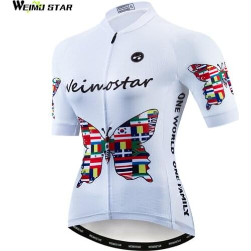 Weimostar Mountain Bike Clothing Summer Pro Cycling Jersey National Team Racing Sport Cycling Shirt Breathable Bicycle Jersey