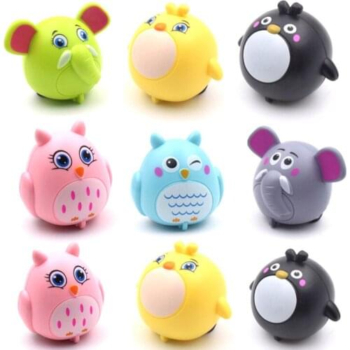 1pc Caton animal pull back car fall-resistant childrens cute inertia mini car childrens educational toy