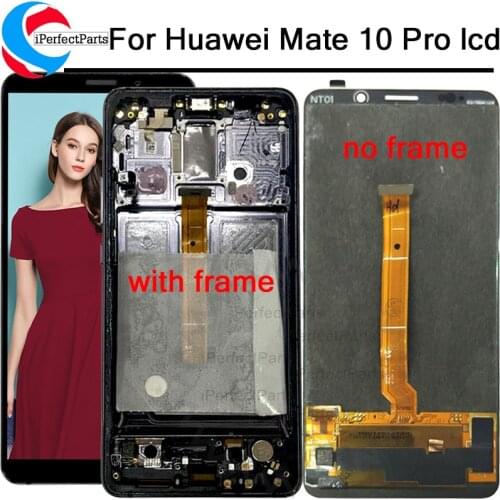 100% Tested Screen 6.0" For Huawei mate 10 pro LCD Display Touch Screen Digitizer Assembly With Frame Replacement Parts