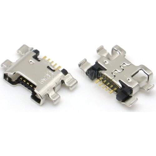 100pcs Micro USB 5pin Jack Charging Socket Port Plug Dock Connector Heavy plate For Huawei 7C 7S 7A 7X 8E Honor 9 lite