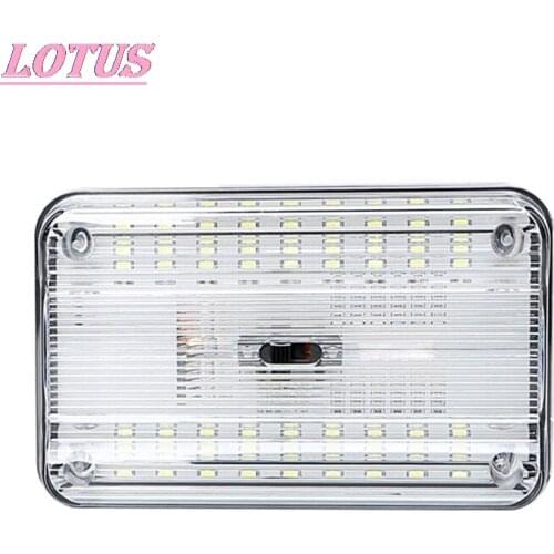 12V 36 SMD Auto Car Dome LED Light Ceiling Interior Rectangular - White Ceiling Lamp for Car 115 x 72 x 15mm 1pc