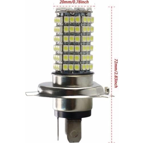 2 Kit Par Lampada Automotiva Farol 120 Leds 6000k Carro Moto Modelo H4 H7 H11 H3 H1 9005 9006 02 Unidades Super Led Farol/milha