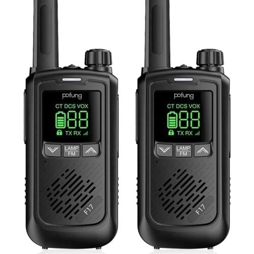 2PCS BAOFENG Pofung BF-T17 FRS Radio Long Range Walkie Talie Radio License-Free 22CH VOX USB 2W/0.5W Ham Radio Charging LED Flas