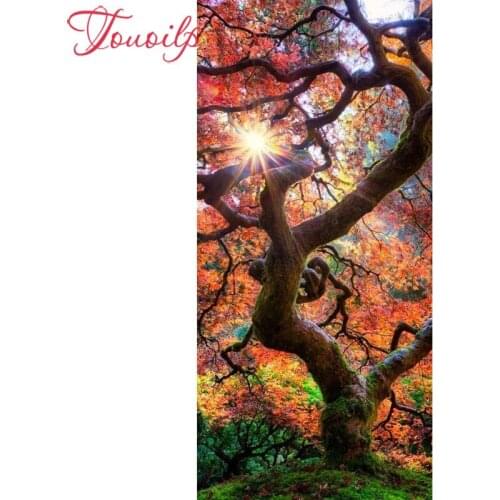 5D Full Square&round Diamond Embroidery Painting Dream catcher of Cross Stitch Resin Sunset tree Diamond Painting home decor
