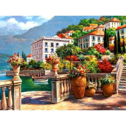 LaoJieYuan DIY diamond painting scenery handmade crystal embroidery craft supplies home decoration accessories diamant painting