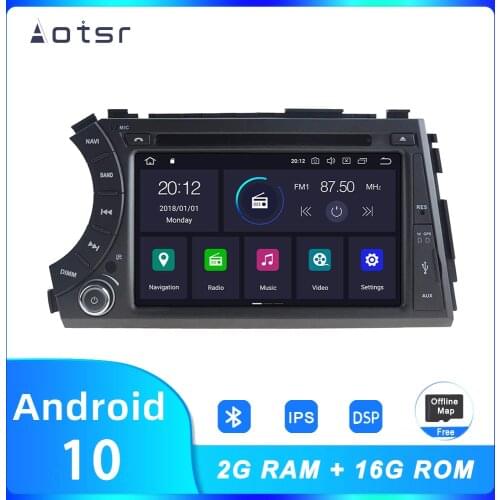 AOTSR Android 10 Car Player For SSANGYONG Kyron Actyon 2005 - 2011 Car GPS Navigation DSP Radio IPS Screen Multimedia Autostereo