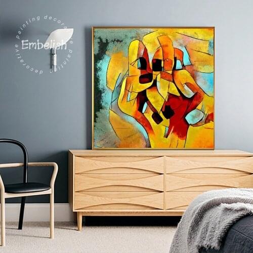 Embelish Large Abstract Color Paintings By Kandinsky Modern Wall Art Posters HD Print Canvas Pictures Home Decor For Living Room