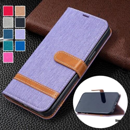 Wallet Cover For RedMi K30 K30S K20 10X 4G 9A 9C 9 8 7 8A 7A 6A 6 Pro Magnetic Leather Flip Color block denim Phone Cases Etui