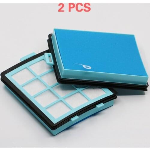 2 pieces Filter + 2 cotton for Philips fc8760 fc8761 fc8764 fc8766 fc8767 FC97 vacuum cleaner dust filter HEPA accessories