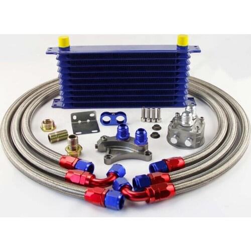 10 ROW Trust OIL COOLER KIT FOR S13 S14 S15 180SX 200SX 240SX SR20DET