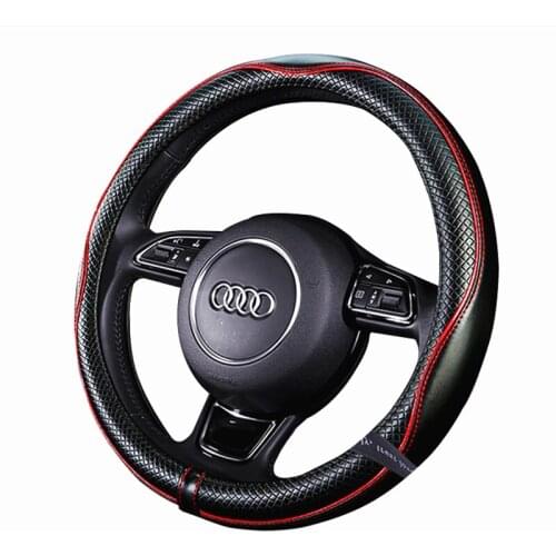 Microfiber Leather Car Steering Wheel Cover Anti-Slip Leather Wheel Cover