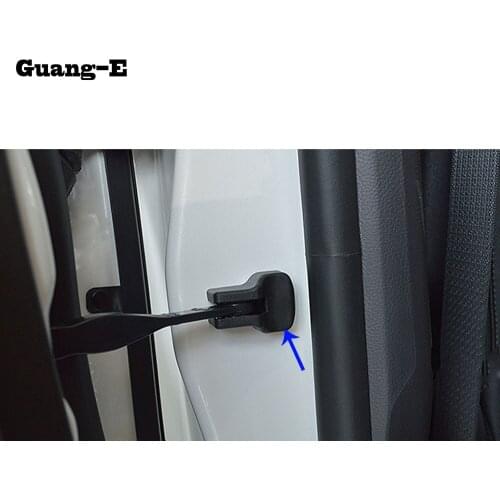 Car Body Anti Rust Water Proof Door Lock Key Keys Plastic Buckle Limit Device Trims 4pcs For Peugeot 301 2014 2015 2016 2017