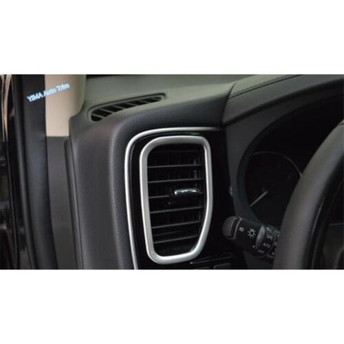 Lapetus Dashboard Air Conditioning AC Outlet Vent Frame Cover Trim 4Pcs Fit For Mitsubishi Outlander 2014 - 2019 Car Styling