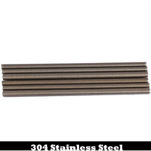 M12 M12*1*250 M12x1x250 M12*1.25*250 M12x1.25x250 304 Stainless Steel 304ss Bolt Full Thin Fine Thread Bar Studding Rod