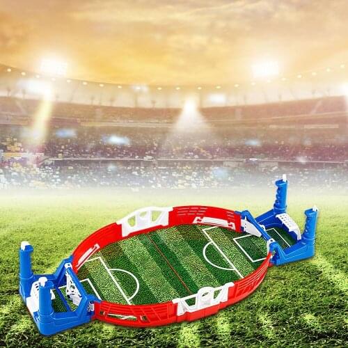 Mini Table Soccer Set Children Sports Toy Double Battle Football Game Desktop Soccer Field Model For Kids Boys Soccer Board Game
