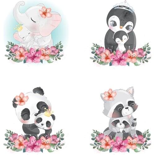 Three Ratels QCF26 Cute forest Animal family stickers kid bedroom kindergarten decoration fridge laptop toilet decals