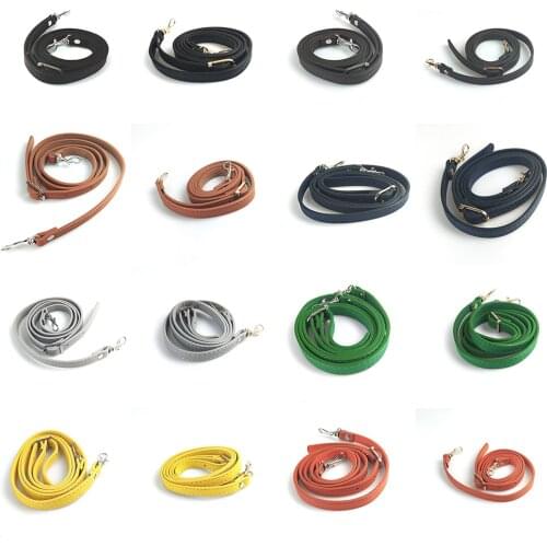 New Replacement Solid Bag Strap 120 cm Quality Leather Shoulder Bag Strap Fashion Accessories DIY Cross Body PU Leather Bag Belt
