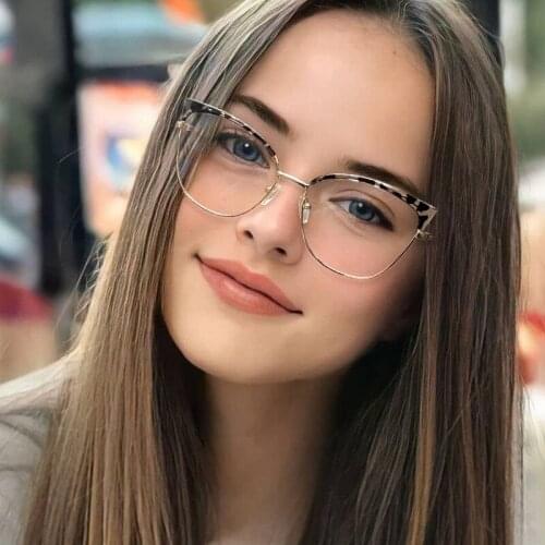 NatuweCo Fashion Cat Eye Glasses Frames Anti Blue Light Glasses For Girls Eyewear 6 Colors Prescription Spectacle Frames Eyewear