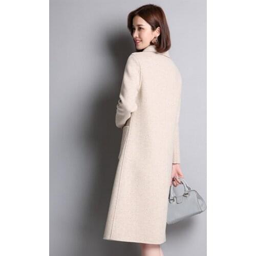 Autumn Coat 2020 Spring Double-faced Wool Jacket Long Korean Fashion Coats and Jackets Women Qbl-29006 KJ5252