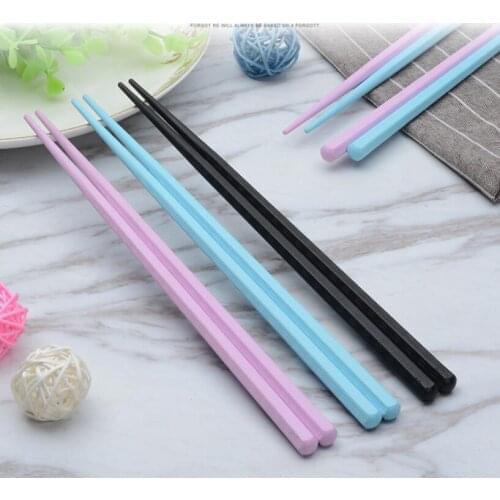 Wholesale 500pair sushi chopsticks Reusable Japanese Non-Slip Hashi chop sticks glass fiber black blue pink chopstick
