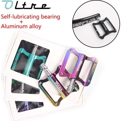 Road bike Pedal Bearing Aluminum Alloy Flat Foot pedal Palin Anti-slip nails Mountain Cycling Pedals Bike Accessories