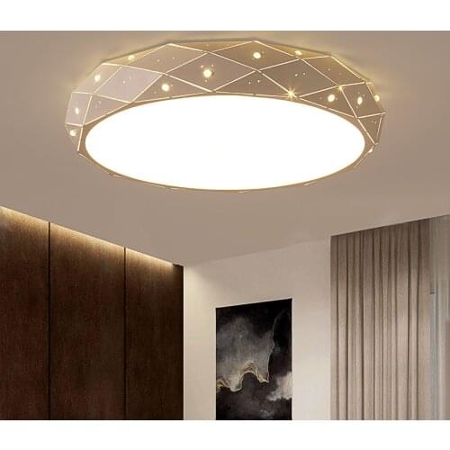 Star Sky Ceiling Light for Living Room Bedroom LED Lighting Kitchen Round Celling Lamp With Remote Control Home Decor Fixture