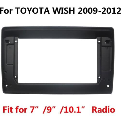 7"/9"/10.1" 2 Din Car Radio Dashboard Fascia For TOYOTA WISH Auto Stereo Panel Mounting Bezel Faceplate Center Console Holder