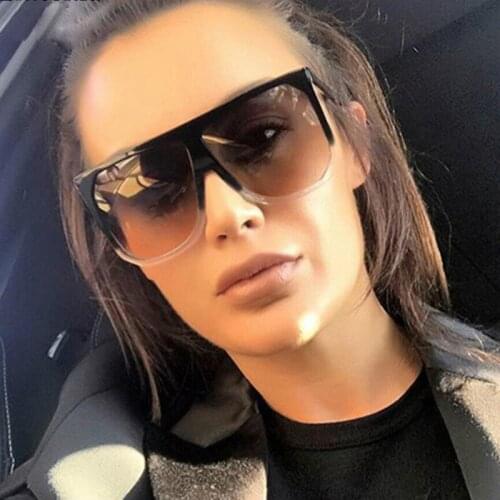 Sexy Square Sunglasses Women Fashion Brand Oversized Sun Glasses Female Black Brown Shades for Men Ladies Lunette Femme Oculos