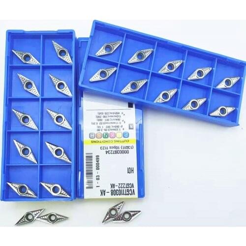 Lathe tool VCGT110304-AK H01 CNC turning blade high-performance aluminum copper tool VCGT 110308-AK VCGT110304 turning tool