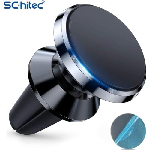 Schitec Universal Magnetic in Car Mobile Phone Holder Bracket Air Vent Phone Mount for Phones for Apple Neodymium Magnets