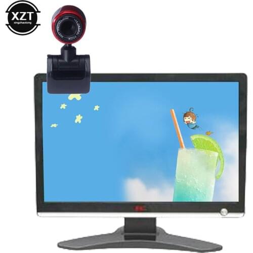 Webcam USB 2.0 High Definition Mini Camera Web Cam 360 Degree MIC Clip-on CMOS for Skype Video Computer PC Desktop with Mic