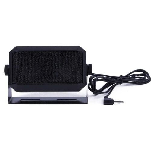 External Speaker Mini Loudspeaker for Kenwood Motorola ICOM TYT HYT Car Mobile Radio with 3.5mm jack connector Black Narrator