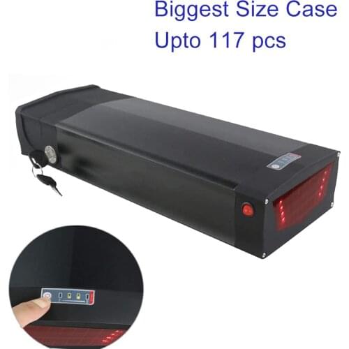Ebike Battery Box Rear Rack Large Capacity E-bike Battery Case 117 Pcs 18650 Cells Electric Bicycle 48v 52v for city bike