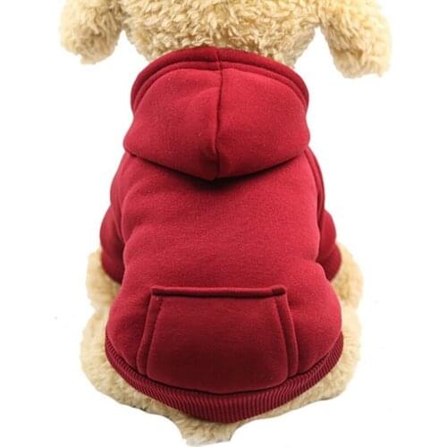 Security Dog Clothes Small Dog Hoodie Coat Pet Coat Soft Fleece Warm Puppy Clothes Dog Sweatshirt Winter Dog Clothes XS-2XL