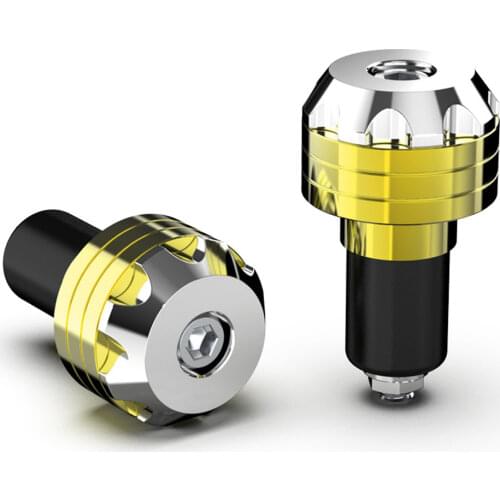 2PCS CNC Aluminum Motorcycle Handlebar Gear Balanced Plug Moto Handle Bar End Grips Slider for 16-18mm Motorcycle Accessories