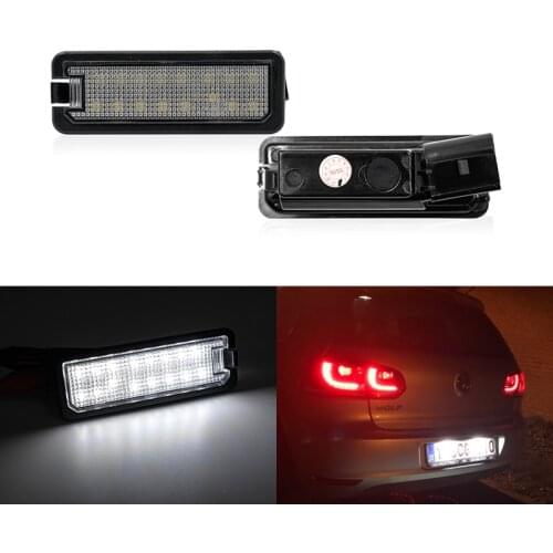 2x For VW GTi Golf 4 5 6 7 MK4 MK5 MK6 MK7 Passat B7 CC EOS Scirocco Beetle SMD Led License Plate Light 35D 943 021A 1K8943021C
