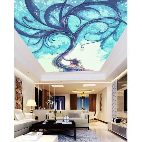 Abstract ceiling ceiling frescoes 3d wall murals wallpaper ceilinngs Home Decoration