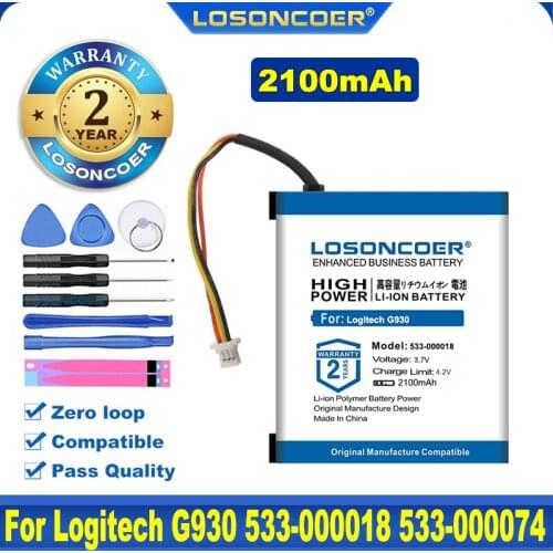 1100mAh 533-000018 F12440097 L-LY11 Battery For Logitech G930,Gaming Headset G930, 533-000074 F540 MX Revolution