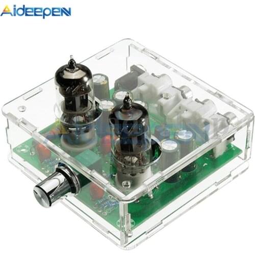 Acrylic Box Case 6J1 6J2 Valve Preamp Pre-amp Tube PreAmplifier Board Headphone Amplifier Buffer Transparent