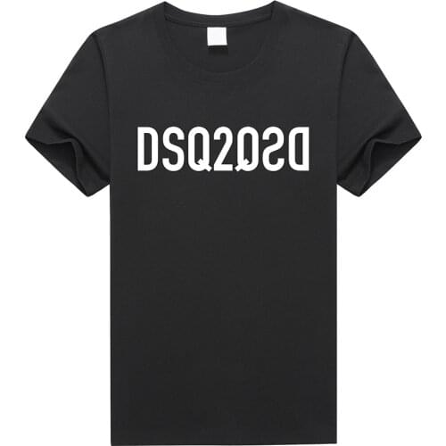 DSQICOND2 Brand DSQ2 T Shirt ICON Print fashion Women 100% cotton T-shirts Mens Tee Short Sleeve 2020 Boys Hip Hop Tee Shirt