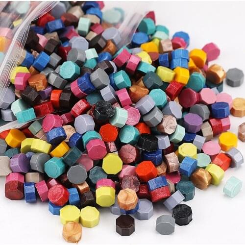 180pcs Sealing Wax Seal Beans Stamp Beads for Vintage Craft Envelope Wedding Wax Seal Ancient Sealing Wax Stamp Making Tools