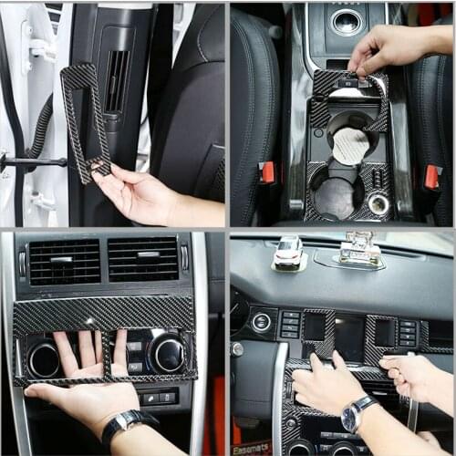 For Land Rover Discovery Sport2015-2019 Car Interior Modification Parts Real Carbon Fiber (Soft) Car Accessories Decoration
