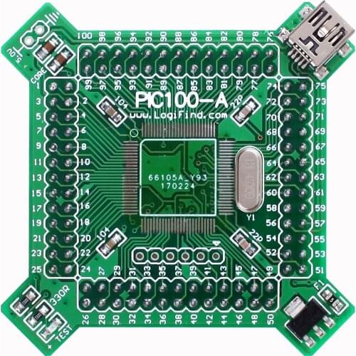 DsPIC PIC32 PIC24 MCU Development Board Core Board PIC100-A Semi-finished Products Without MCU