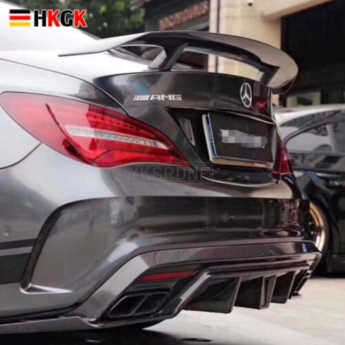GT Spoiler Wing Lid For Mercedes - Benz CLA CLASS W117 CLA45 Carbon Fiber / FRP Rear Trunk Spoiler 2013 2014 2015 2016 2017 2018
