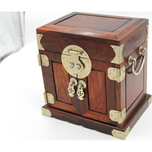 Laos plain red wood jewelry box jewelry box wedding boxes officer suitcase wood crafts favorites Home
