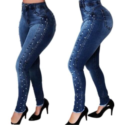 LOMEMOL Women's Jeans With Embroidery