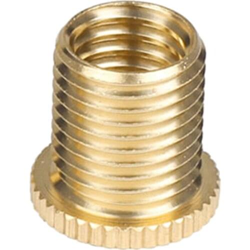 M10*1.5mm Threaded 15mm Length Nut Insert For Manual Car Gear Shift Knob Gold