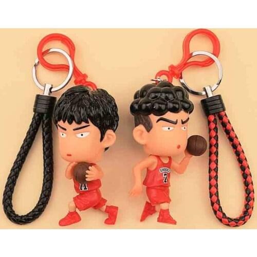 Fashion Jewelry Slam Dunk Q Edition Handmade Keychain Sakura Wood Flower Road Rukawa Fengxiang Cup Player Doll Keychain Pendant